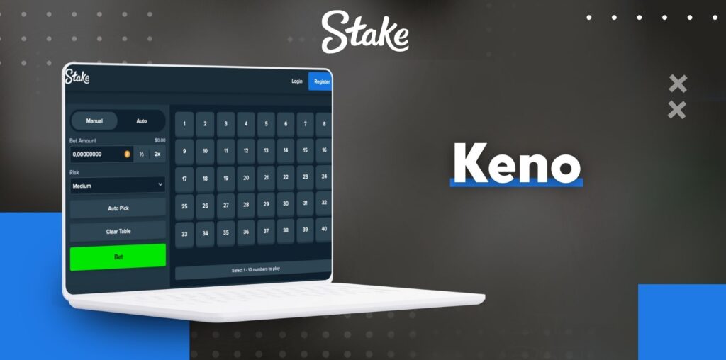 Stake Pakistan Keno casino game overview