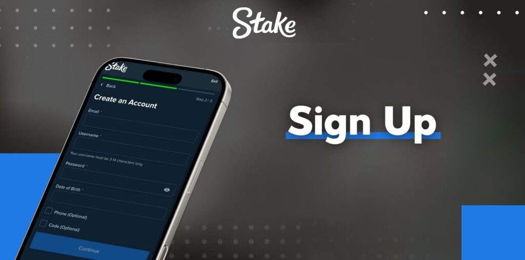 Sign Up for Stake Pakistan Using Your Cell Phone