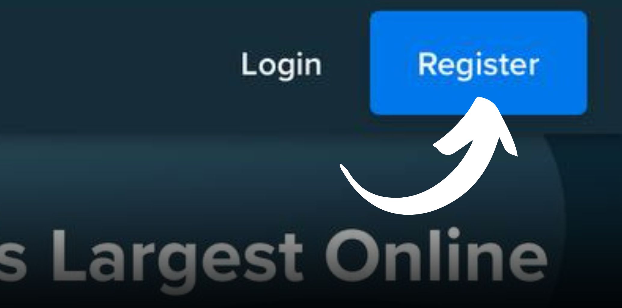 Stake Pakistan Tap Register and open the registration tab