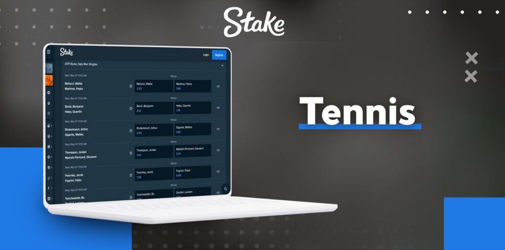 Stake Pakistan Tennis betting website overview