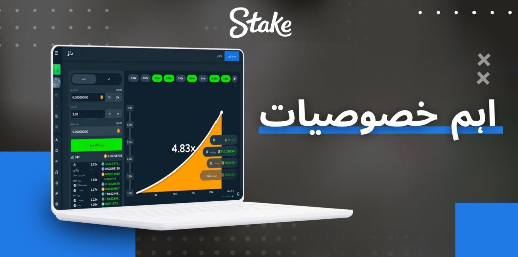 Stake ہوا باز گیم کی اہم خصوصیات