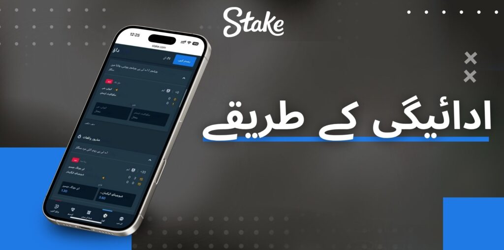 Stake ادائیگی کے طریقوں کی معلومات